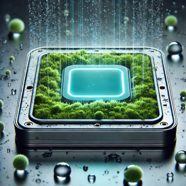Anti-fungal chip for camera lens protection.